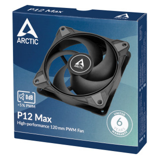 ARCTIC P12 Max Kućište računala Ventilator 12 cm Crno 1 kom PC