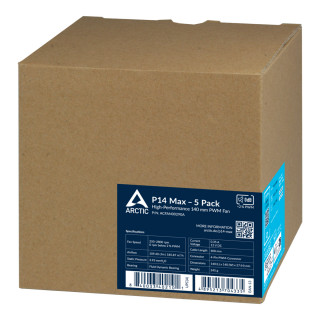 ARCTIC P14 Max Kućište računala Ventilator 14 cm Crno PC