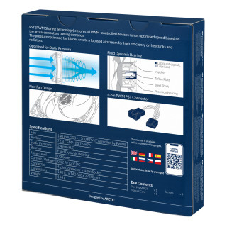 ARCTIC P14 PWM PST Kućište računala Ventilator 14 cm Bijelo PC