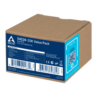 ARCTIC S4028-15K Kućište računala Ventilator 4 cm Crno 5 kom PC