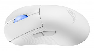 ASUS ROG Keris II Ace Wireless AimPoint White miš Igranje Desno RF Wireless + Bluetooth + USB Type-A Optički 42000 DPI PC