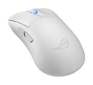 ASUS ROG Keris II Ace Wireless AimPoint White miš Igranje Desno RF Wireless + Bluetooth + USB Type-A Optički 42000 DPI PC