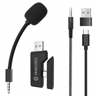 Oniverse Polaris Slušalice Žičano i bežično Obruč za glavu Igranje USB Type-C / USB Type-A Bluetooth Crno, Bijelo PC
