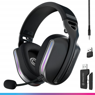 Oniverse Polaris Slušalice Žičano i bežično Obruč za glavu Igranje USB Type-C / USB Type-A Bluetooth Crno PC