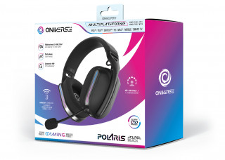 Oniverse Polaris Slušalice Žičano i bežično Obruč za glavu Igranje USB Type-C / USB Type-A Bluetooth Crno PC