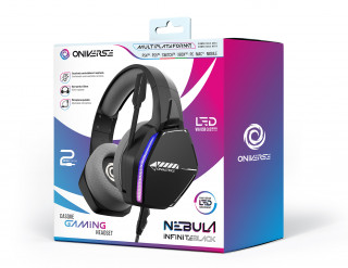 Oniverse Nebula Slušalice Žičano Obruč za glavu Igranje USB Tip-A Crno PC