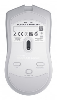 HATOR Pulsar 3 Wireless miš Igranje Ambidekster RF Wireless + Bluetooth + USB Type-C Optički 12000 DPI PC