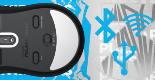 HATOR Pulsar 3 Wireless miš Igranje Ambidekster RF Wireless + Bluetooth + USB Type-C Optički 12000 DPI PC