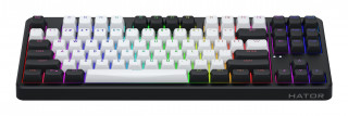 HATOR Rockfall 3 TKL Wireless tipkovnica Igranje USB + RF Wireless + Bluetooth QWERTY Ukrajinski Crno PC