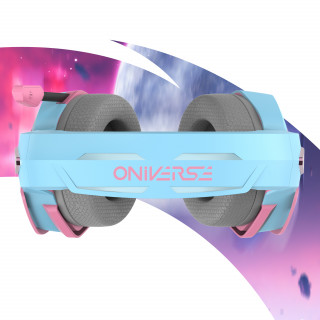 Oniverse Nebula Slušalice Žičano Obruč za glavu Igranje USB Tip-A Plavo, Ružičasto PC