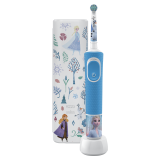 Oral-B D100 Vitality dječja četkica za zube - Frozen II + putna torbica Dom