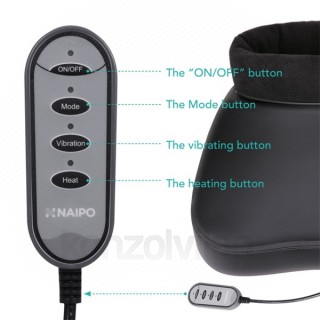 Naipo massager Legs & Waist - MGF-1005 (heatable, adjustable massage direction, Manual control, cleanable Dom