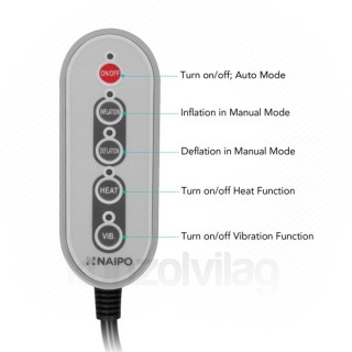 Naipo massager Waist - MGBK-Q1 (heatable, vibration function, 2 massage heads, adjustable height) Dom
