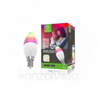 Woox Smart Home LED bulb - R9075 (E14, RGB+CCT, 30.000h, 5Watt, 470LM, 2700-6500K) Dom