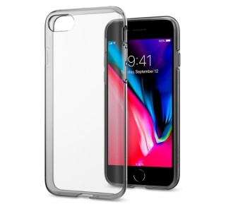 Spigen liquid  Crystal Apple iPhone SE(2020)/8/7 Space Clear case, Black-translucent Mobile