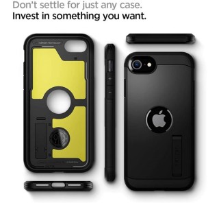 Spigen Tough Armor Apple iPhone SE(2020) Black case, Black Mobile