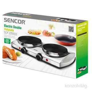 Sencor SCP 2255SS silver double electric hot plate Dom