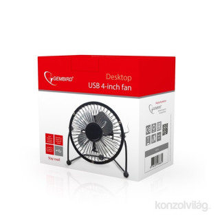 Gembird NF-03 4"-os black table fan Dom