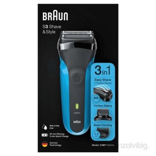 BRAUN 310BT WD/blue  - black/razor Dom