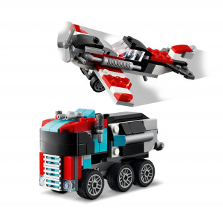 LEGO® Creator Kamion s ravnom prikolicom i helikopter (31146) Igračka
