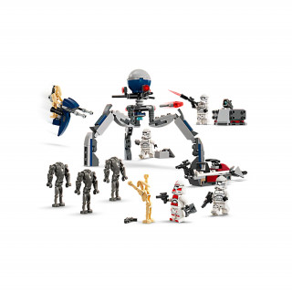 LEGO® Star Wars™ Ratnikom klonovima i borbenim paketom Battle Droid (75372) Igračka