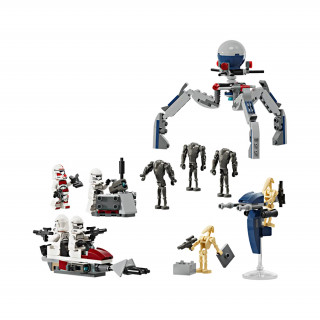 LEGO® Star Wars™ Ratnikom klonovima i borbenim paketom Battle Droid (75372) Igračka