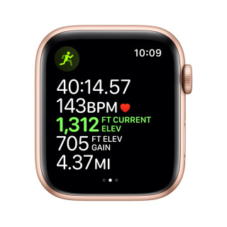 Apple Watch Series GPS, 44mm Gold aluminum Case with Pink Sand Sport Band S/M M/L Mobile