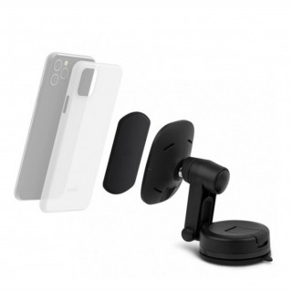 Moshi SnapTo magnetic 2in1 car holder, wireless charger, for ventilation grid, for windshield Mobile