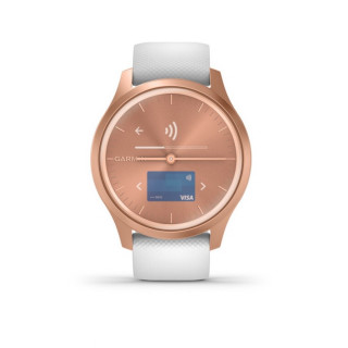 vívomove Style Rose Gold White silicone strap  Mobile