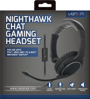 VENOM VS2865 Nighthawk Chat gaming headset Više platforma