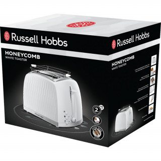 Russell Hobbs 26060-56/RH Honeycomb White Toaster Dom