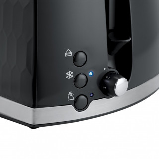 Russell Hobbs 26061-56/RH Honeycomb Black Toaster Dom