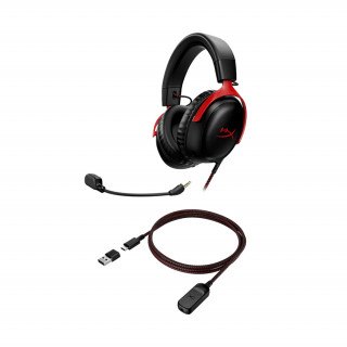 HyperX Cloud III - Gaming f HyperX Cloud III - Gaming slušalice (crno-crvene) (727A9AA) PC