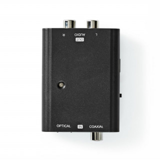 Nedis ACON2509BK digitalni audio pretvarač, digitalni ulaz koaksijalni/toslink, analogni izlaz RCA PC