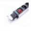 TOO PPS-307-3S IP20, 3x 2P+F, 2x USB-A, with power-off switch, silver desk-mountable socket distributor thumbnail