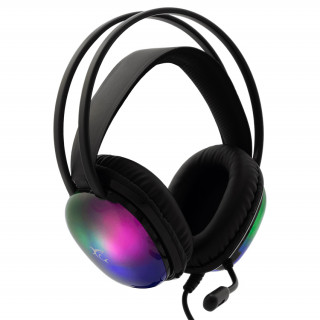 WHITE SHARK PEACOCK-B, GH-2444B, gaming slušalice, RGB, crne, (3.5 Jack+USB) PC