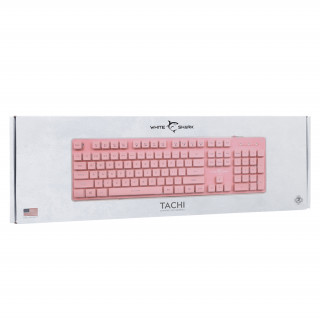 WHITE SHARK TACHI-P/US WS GK-003441P-US gaming tipkovnica, 104 tipke roza (engleski) PC