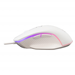WHITE SHARK WS GM-5009W GARETH-W gaming miš, žični, bijeli, 6400 Dpi, 7D, RG PC