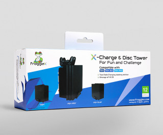 Froggiex FX-P4-C1-B PS4 Charge and Store Tower PS4