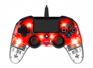 PlayStation 4 (PS4) Nacon Wired Illuminated Compact kontroler (Crveni) PS4