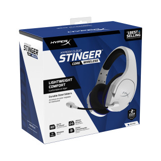 HyperX Cloud Stinger Core - Wireless Gaming Headset (bijeli-plavi) (4P5J1AA) PS5