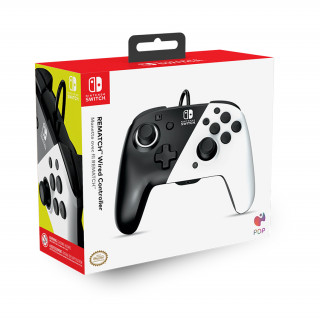 PDP Face-off Deluxe Switch Controller + Audio Black and White - Switch Nintendo Switch