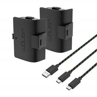 Venom VS2883 rechargable battery pack (2 pcs,  1100 mAh) + 3m cable (black) Xbox Series