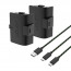 Venom VS2883 rechargable battery pack (2 pcs,  1100 mAh) + 3m cable (black) thumbnail